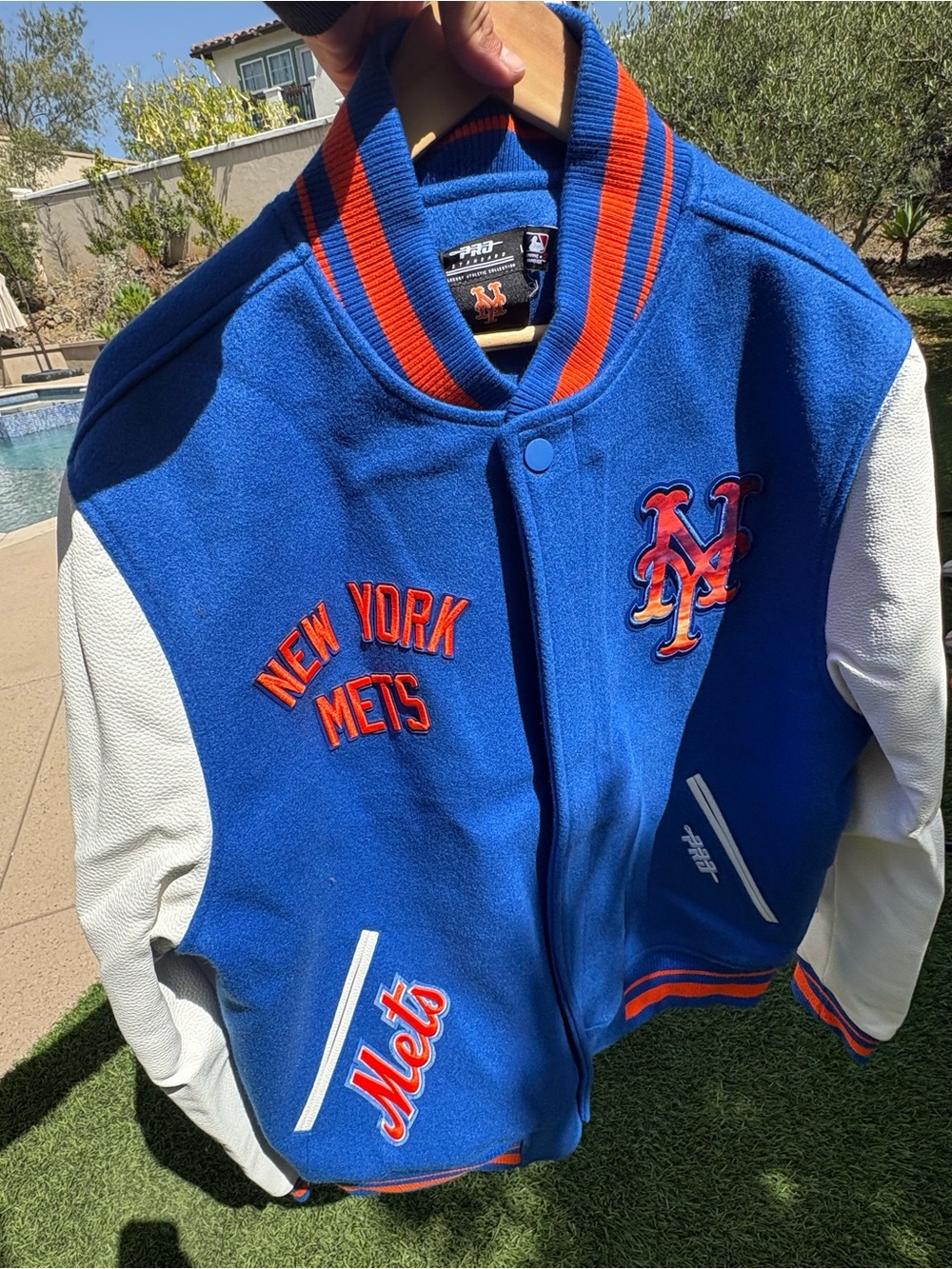 Adult Royal Blue & White Varsity Jacket